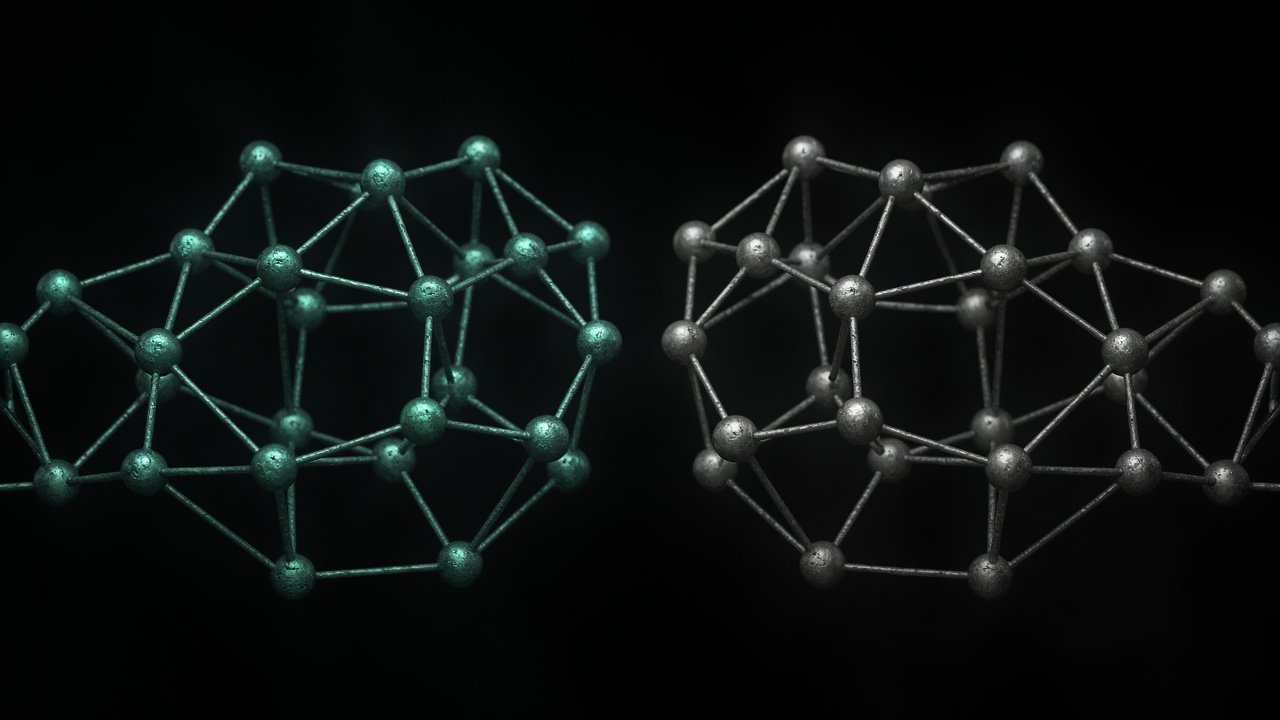 Two similar lattices offset, matching and differing